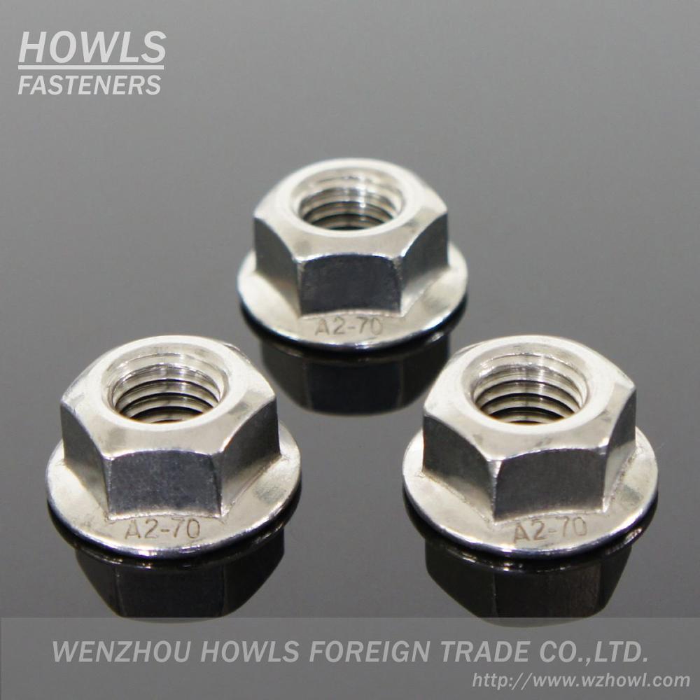 Stainless steel  Hex flange nut